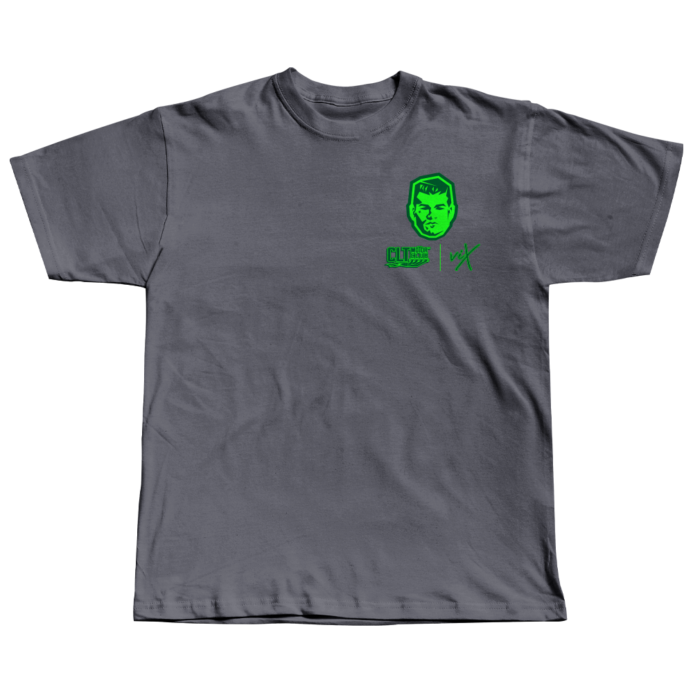 CLT Motor Club x Vix Garage Collab Tee - Charcoal