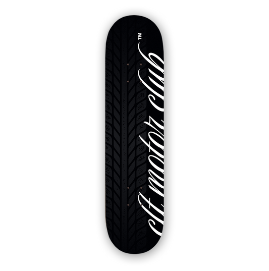Tire Mark Skate Deck - Black