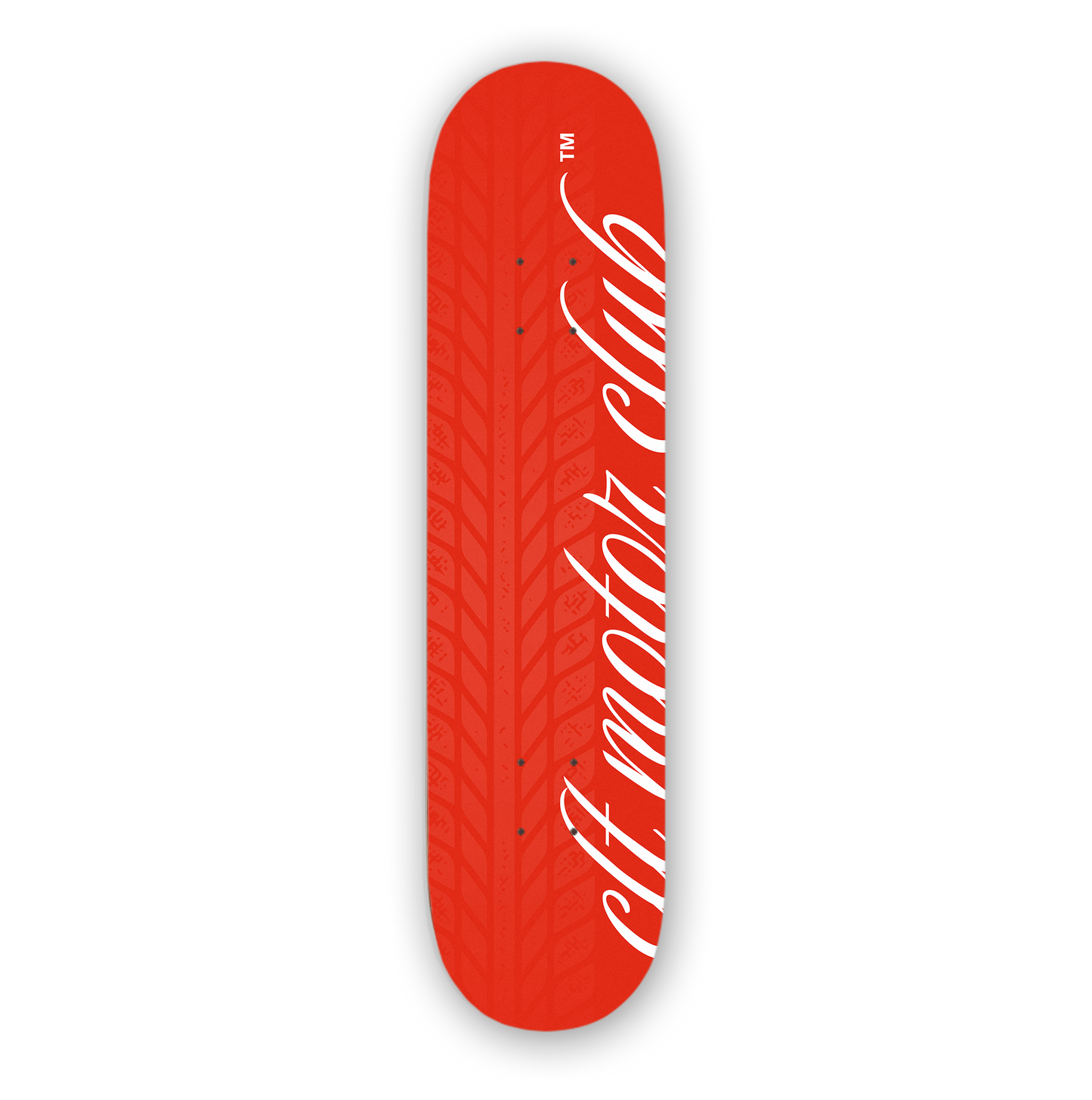 Tire Mark Skate Deck - Red