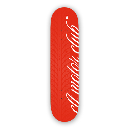 Tire Mark Skate Deck - Red