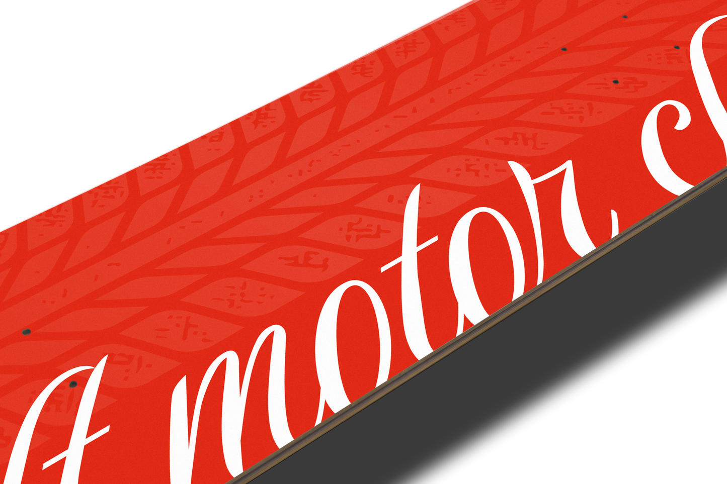Tire Mark Skate Deck - Red