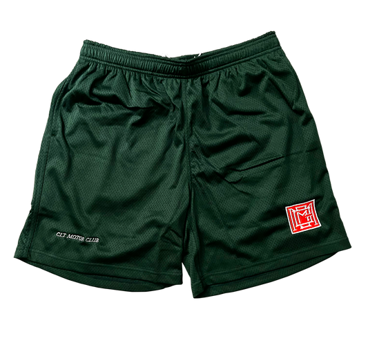 CLT Motorclub Men's Mesh Shorts - Green