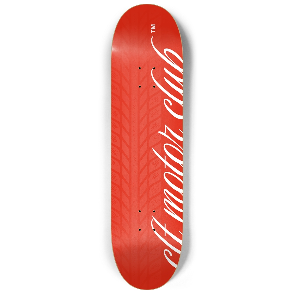Tire Mark Skate Deck - Red